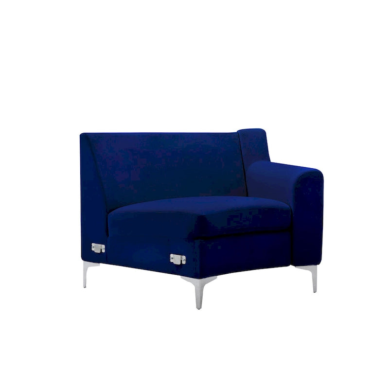 136 Velvet Semicircle couch Modular Curve Sectional Sofa-26