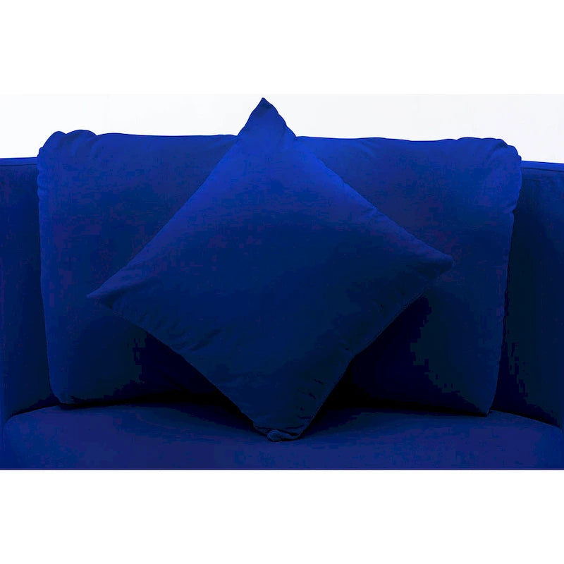 136 Velvet Semicircle couch Modular Curve Sectional Sofa-27