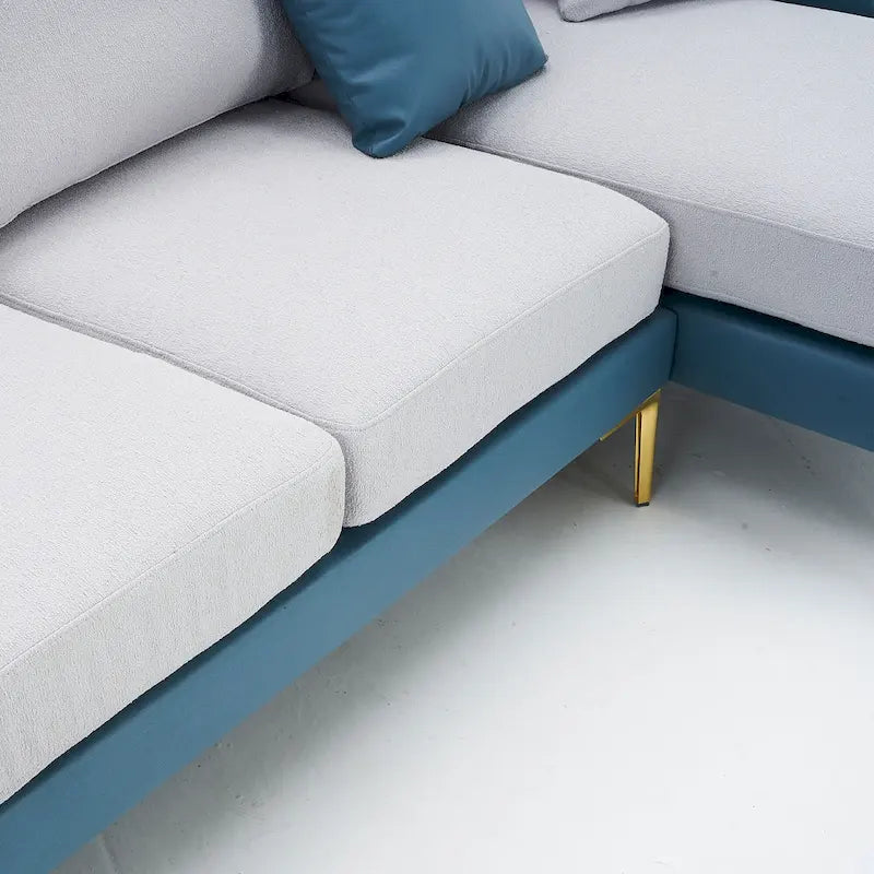 Ouyessir U-Shape Sectional Sofa 4-Seat Couch with Double Chaise Lounge-24