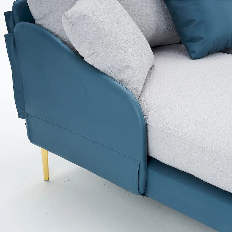 Ouyessir U-Shape Sectional Sofa 4-Seat Couch with Double Chaise Lounge-25