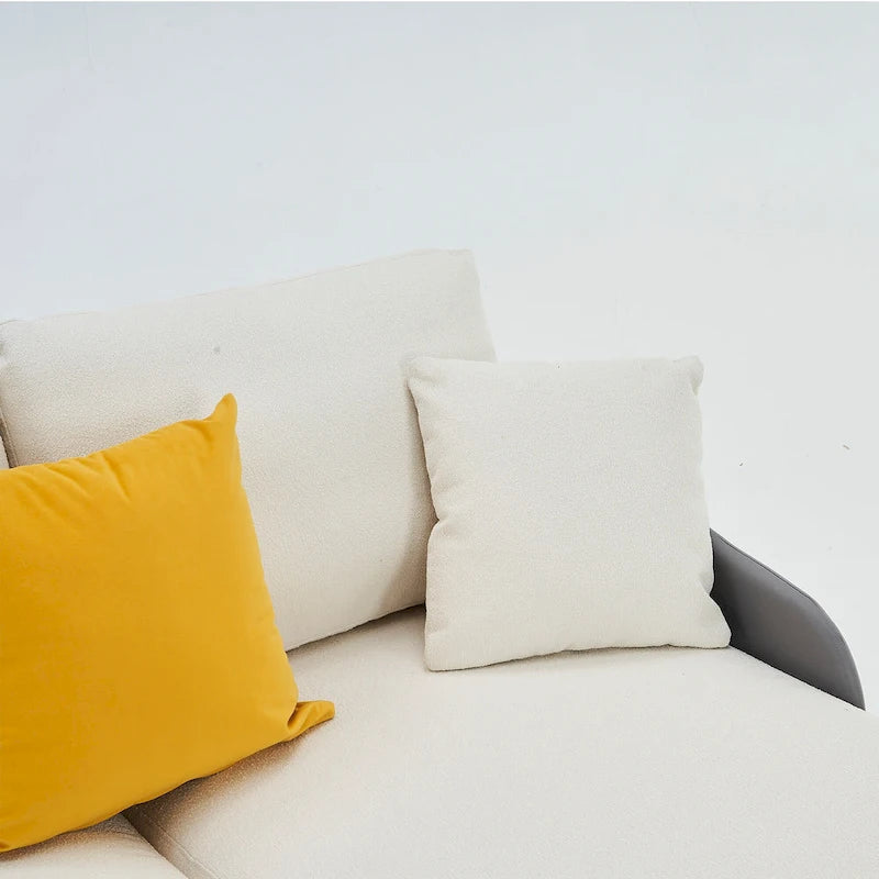 Ouyessir U-Shape Sectional Sofa 4-Seat Couch with Double Chaise Lounge-33