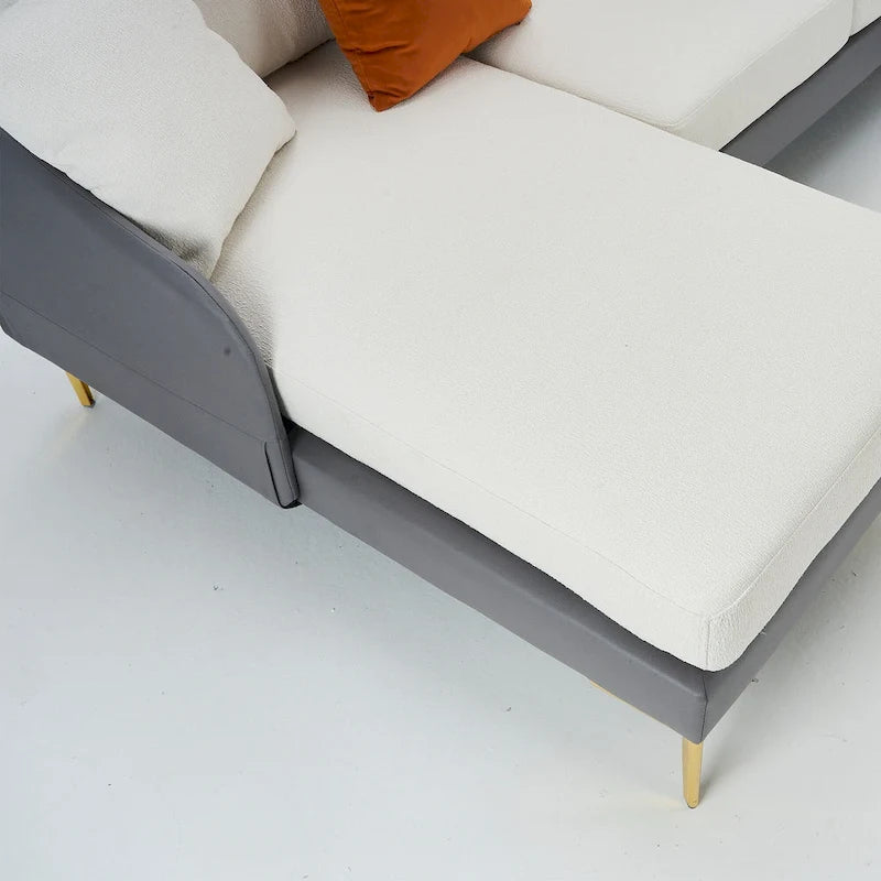 Ouyessir U-Shape Sectional Sofa 4-Seat Couch with Double Chaise Lounge-35