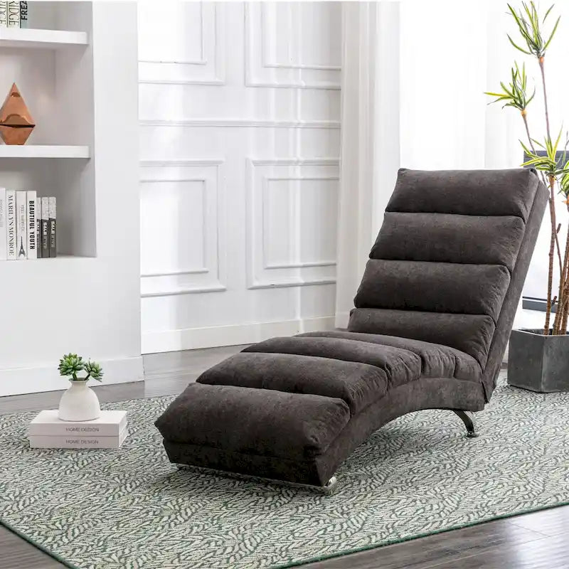Modern Tufted Oversized Chaise Lounge Massage Chair For Living Room, Bedroom-37