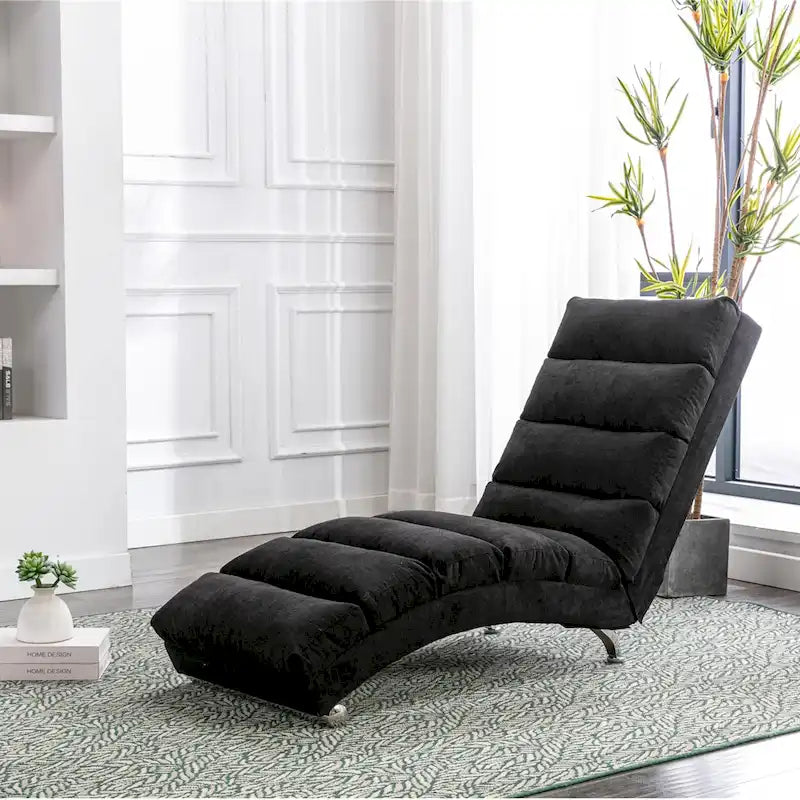Modern Tufted Oversized Chaise Lounge Massage Chair For Living Room, Bedroom-41