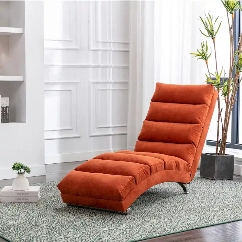 Modern Tufted Oversized Chaise Lounge Massage Chair For Living Room, Bedroom-42
