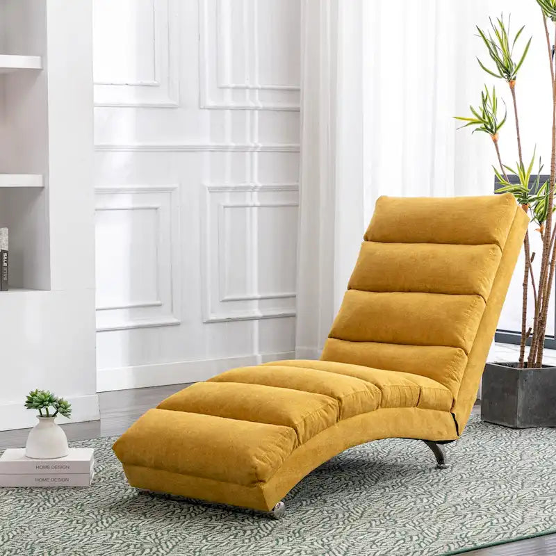 Modern Tufted Oversized Chaise Lounge Massage Chair For Living Room, Bedroom-44