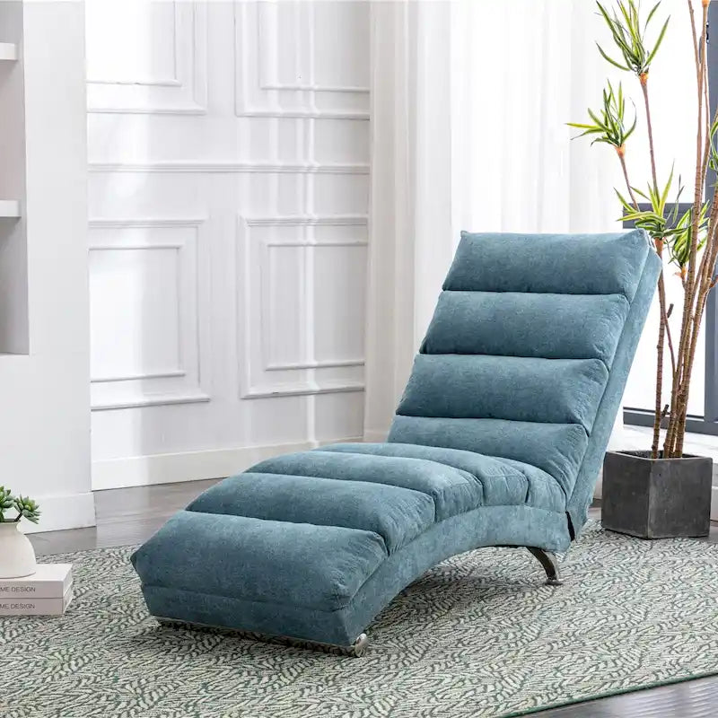 Modern Tufted Oversized Chaise Lounge Massage Chair For Living Room, Bedroom-45