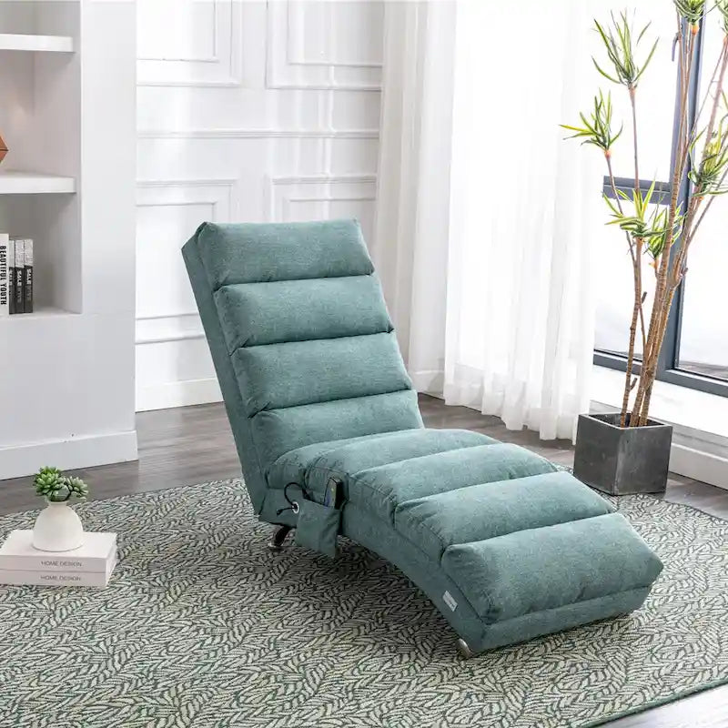 Modern Tufted Oversized Chaise Lounge Massage Chair For Living Room, Bedroom-2