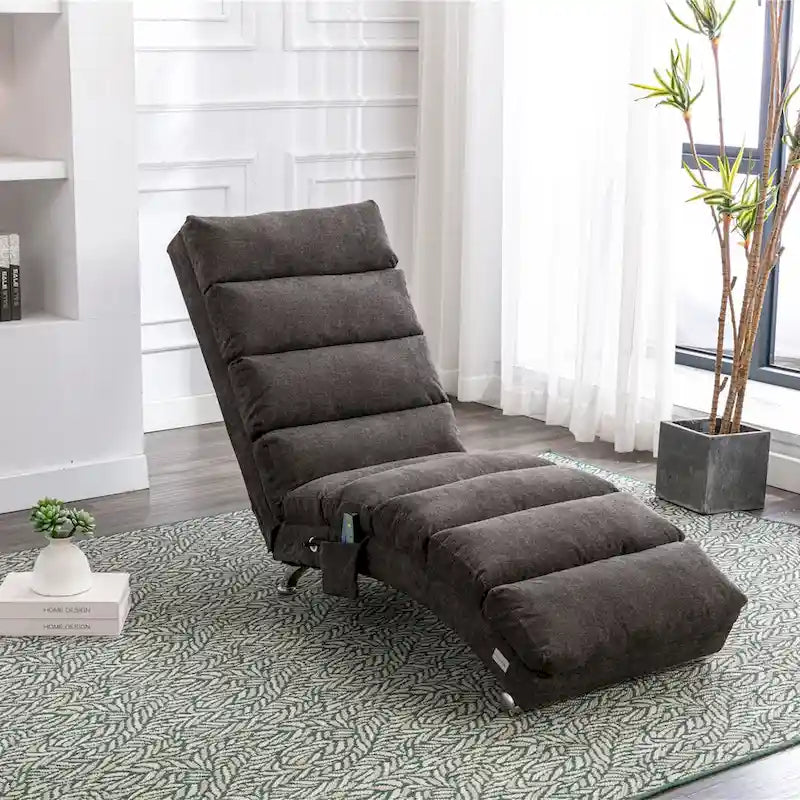 Modern Tufted Oversized Chaise Lounge Massage Chair For Living Room, Bedroom-6