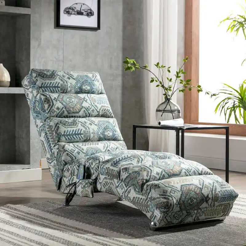 Modern Tufted Oversized Chaise Lounge Massage Chair For Living Room, Bedroom-10