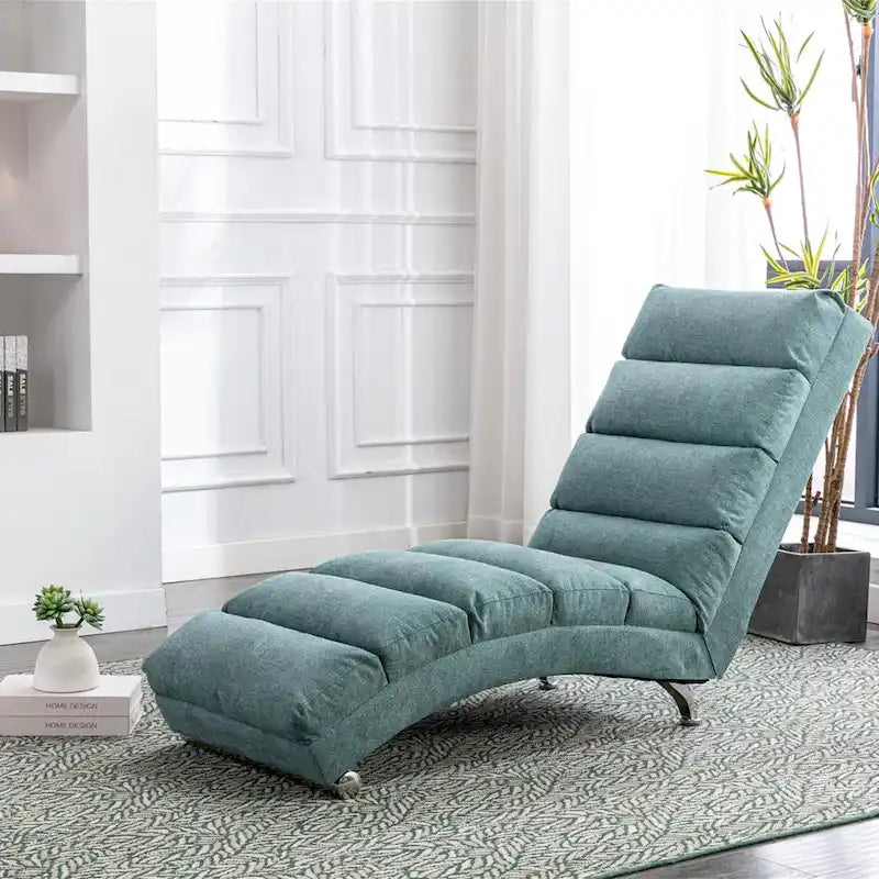 Modern Tufted Oversized Chaise Lounge Massage Chair For Living Room, Bedroom-12