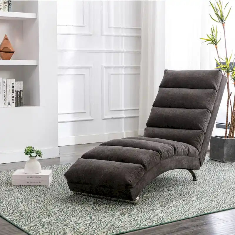 Modern Tufted Oversized Chaise Lounge Massage Chair For Living Room, Bedroom-33