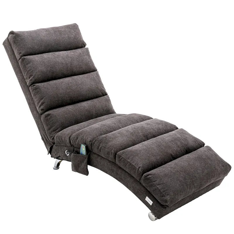 Modern Tufted Oversized Chaise Lounge Massage Chair For Living Room, Bedroom-34
