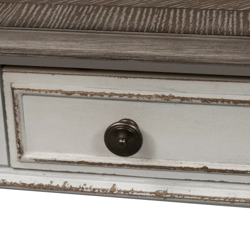 Magnolia Manor Antique White 3 Piece Set (1-Cocktail 2-End Tables)-8