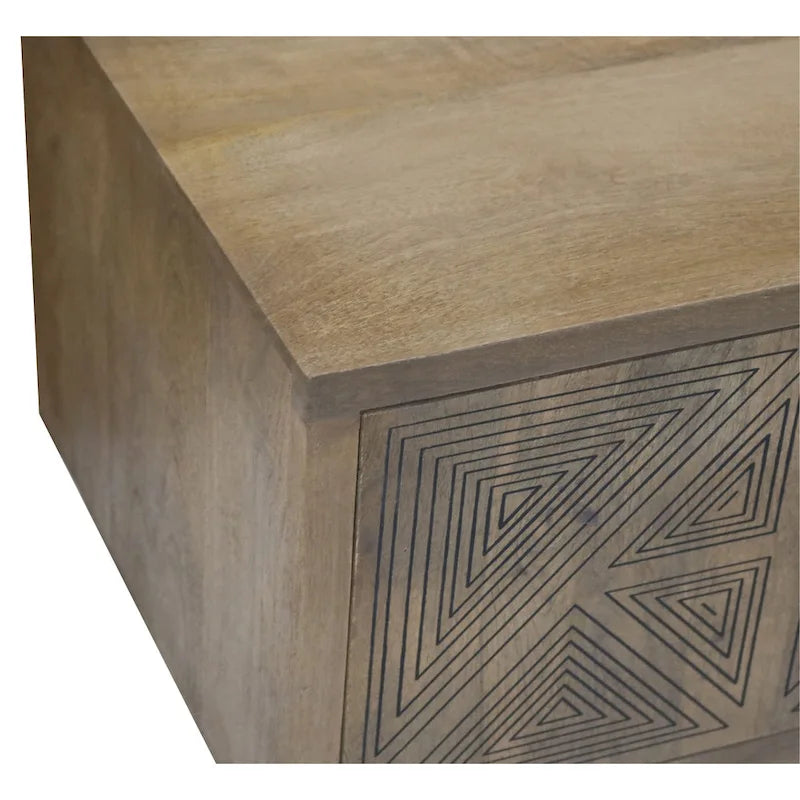 Bidi Mid-Century Modern 56-inch Wood 2-Open Shelf TV Stand by Furniture of America-9