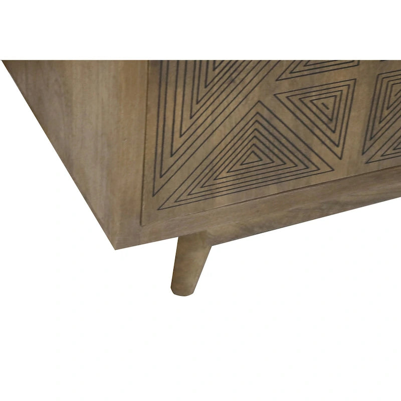 Bidi Mid-Century Modern 56-inch Wood 2-Open Shelf TV Stand by Furniture of America-10