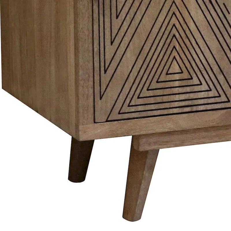 Bidi Mid-Century Modern 56-inch Wood 2-Open Shelf TV Stand by Furniture of America-11