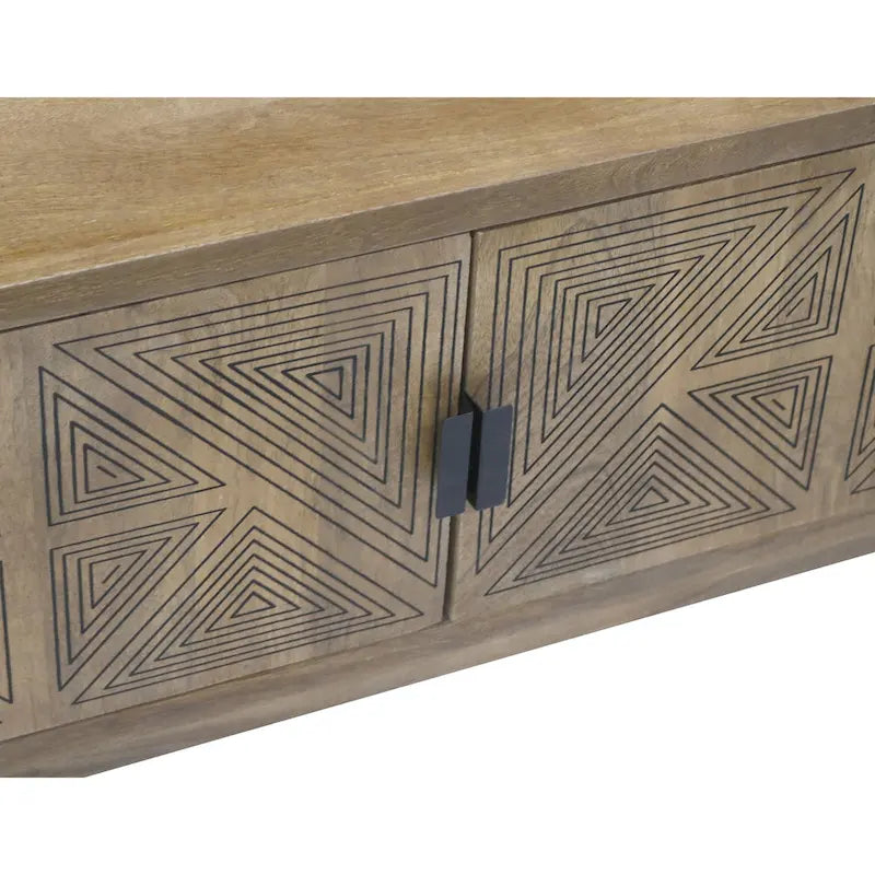 Bidi Mid-Century Modern 56-inch Wood 2-Open Shelf TV Stand by Furniture of America-12