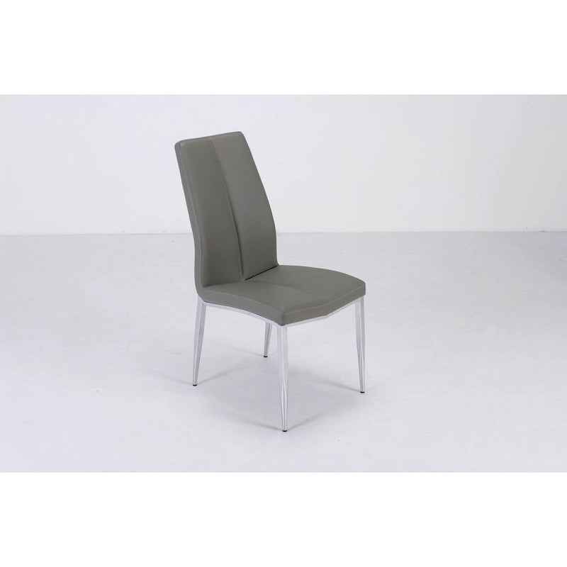 Somette Alyssa Starphire White 5-Piece Dining Set-13