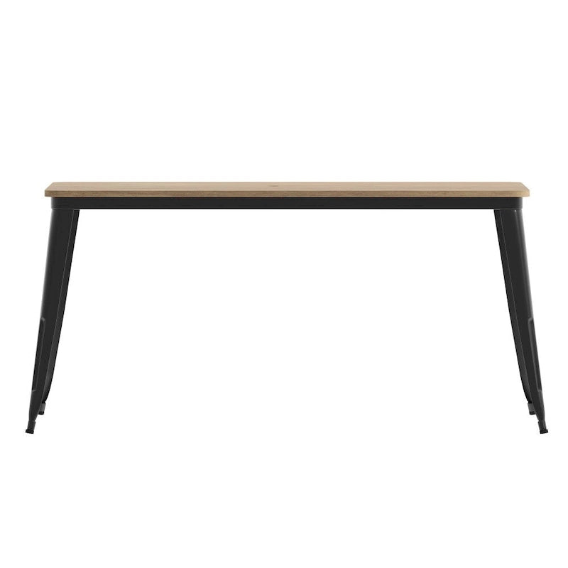 30x60 Commercial Poly Resin Restaurant Table with Umbrella Hole - 30W x 60D x 30H-20