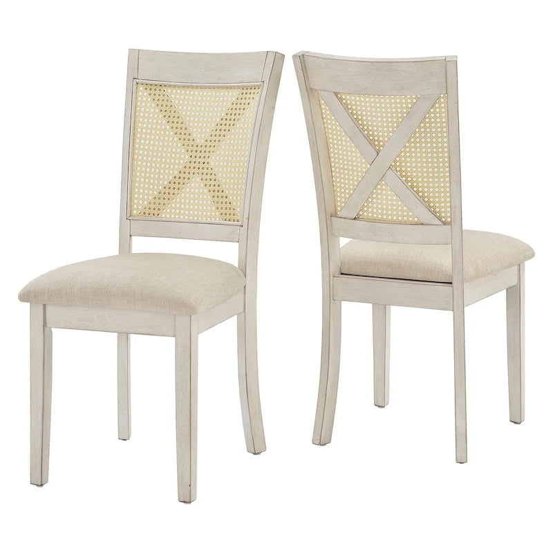 Plaga X-Back Cane Accent Dining Chair (Set of 2) by iNSPIRE Q Classic - Dining Chair-28