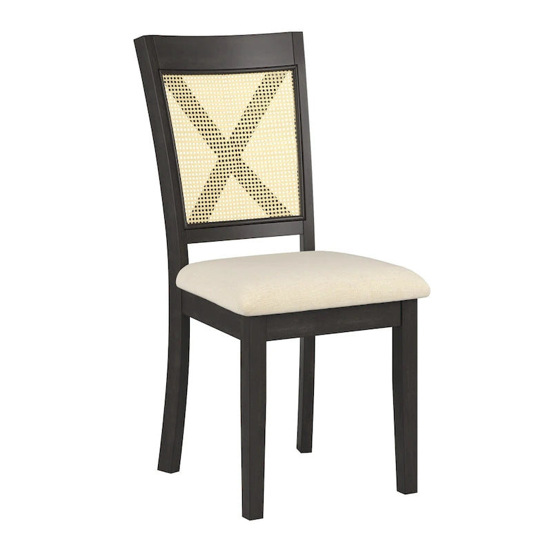 Plaga X-Back Cane Accent Dining Chair (Set of 2) by iNSPIRE Q Classic - Dining Chair-13