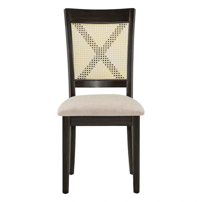 Plaga X-Back Cane Accent Dining Chair (Set of 2) by iNSPIRE Q Classic - Dining Chair-14