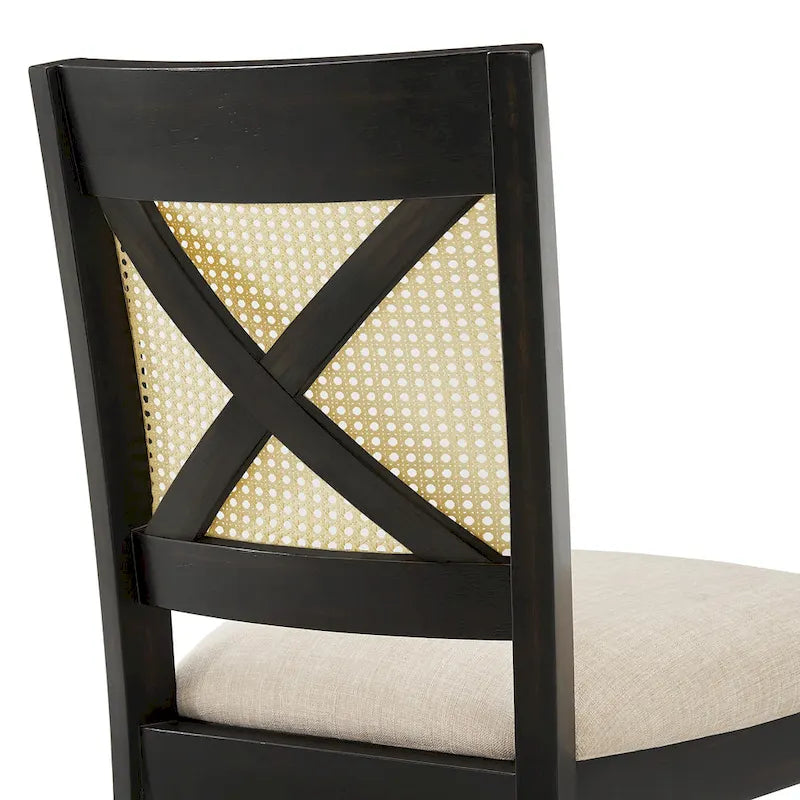 Plaga X-Back Cane Accent Dining Chair (Set of 2) by iNSPIRE Q Classic - Dining Chair-18