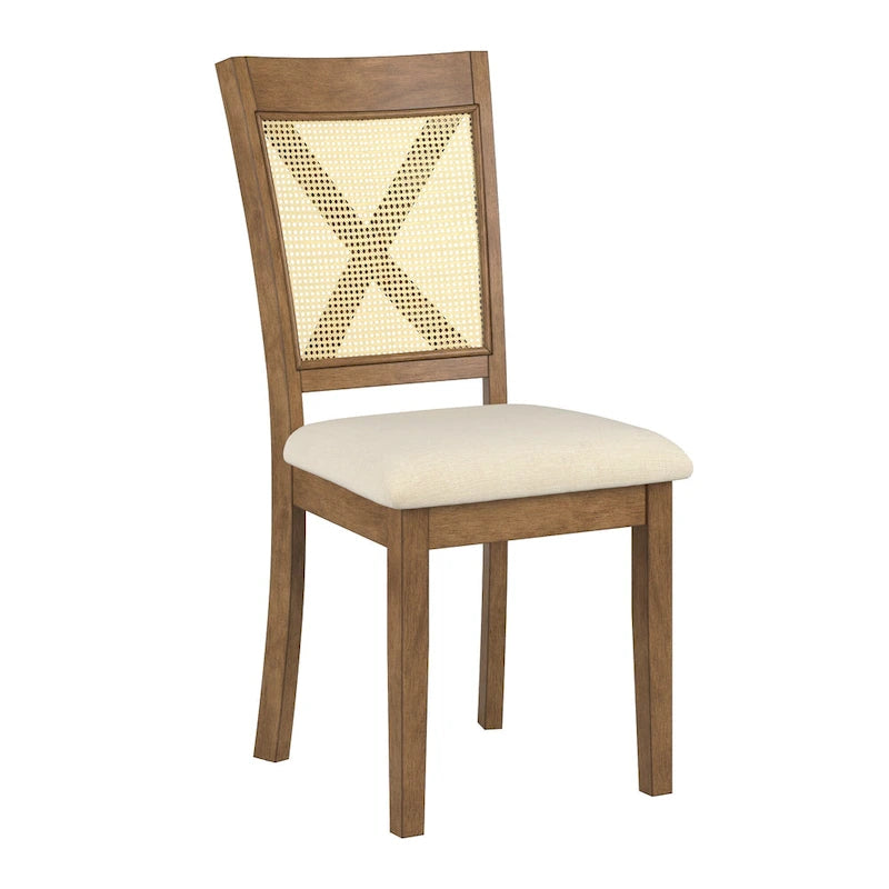Plaga X-Back Cane Accent Dining Chair (Set of 2) by iNSPIRE Q Classic - Dining Chair-21