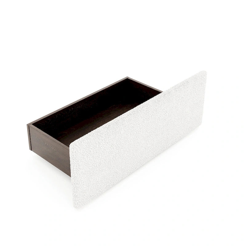 Upholstered Platform Bed with 4 Drawers and Golden Edge-6