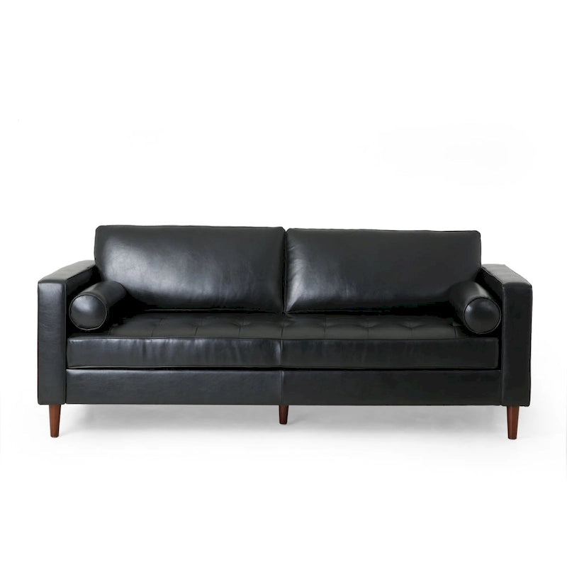 Malinta Contemporary Tufted 3 Seater Sofa by Christopher Knight Home - 82.25 L x 33.00 W x 33.00 H-6