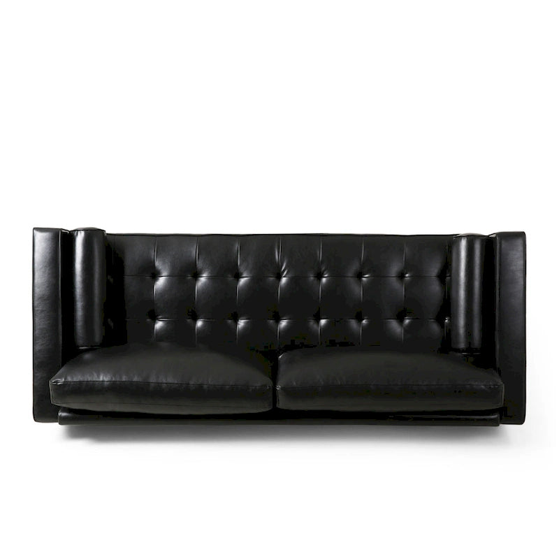 Malinta Contemporary Tufted 3 Seater Sofa by Christopher Knight Home - 82.25 L x 33.00 W x 33.00 H-10