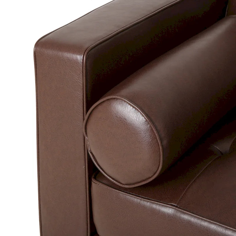 Malinta Contemporary Tufted 3 Seater Sofa by Christopher Knight Home - 82.25 L x 33.00 W x 33.00 H-23