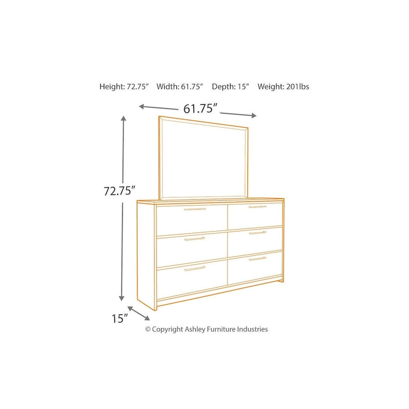 Signature Design by Ashley Baystorm Gray Dresser-4