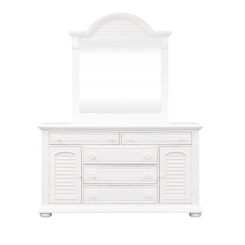 Summer House I Oyster White 2 Door 5 Drawer Dresser-2