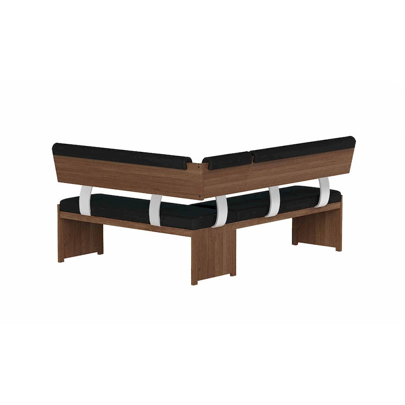 Somette Upholstered Nook with Solid Wood Frame-4