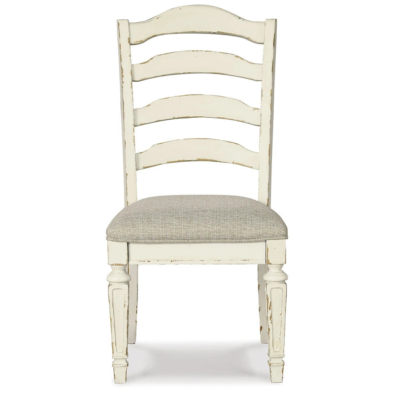 Signature Design by Ashley Realyn White / Light Brown 9-Piece Dining Package-7