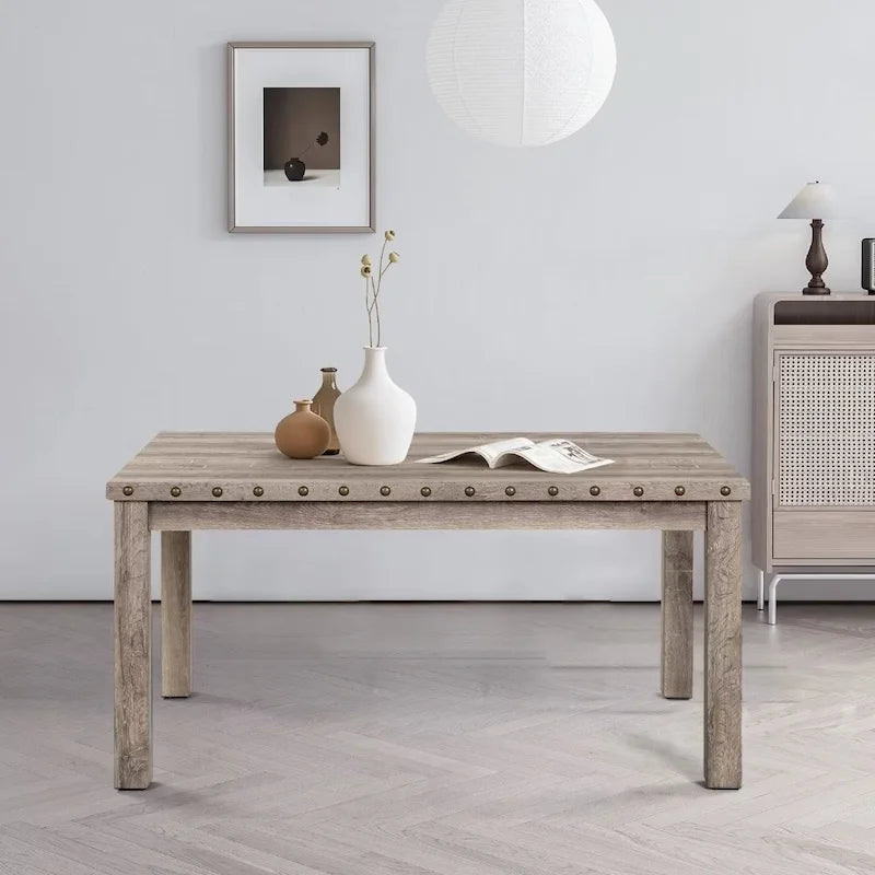 Morden Fort Classic Luxury Dining Rectangular Table-9