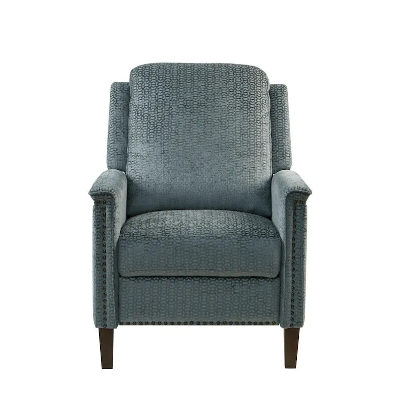 Madison Park Cecile Blue Push Back Recliner-6