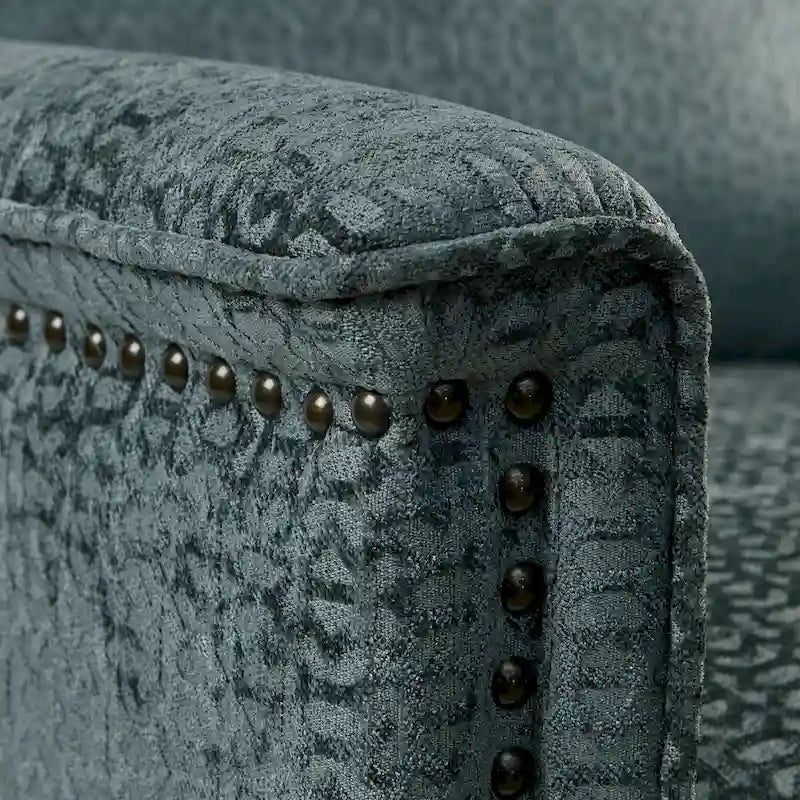 Madison Park Cecile Blue Push Back Recliner-11