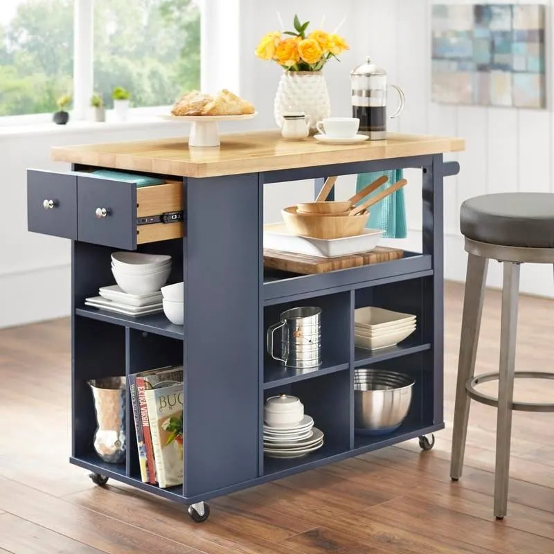 angelo:HOME Boston Rolling Kitchen Island/Cart-4