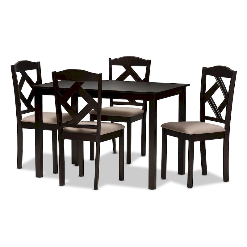 Copper Grove Monongahela Contemporary Fabric 5-Piece Dining Set-3