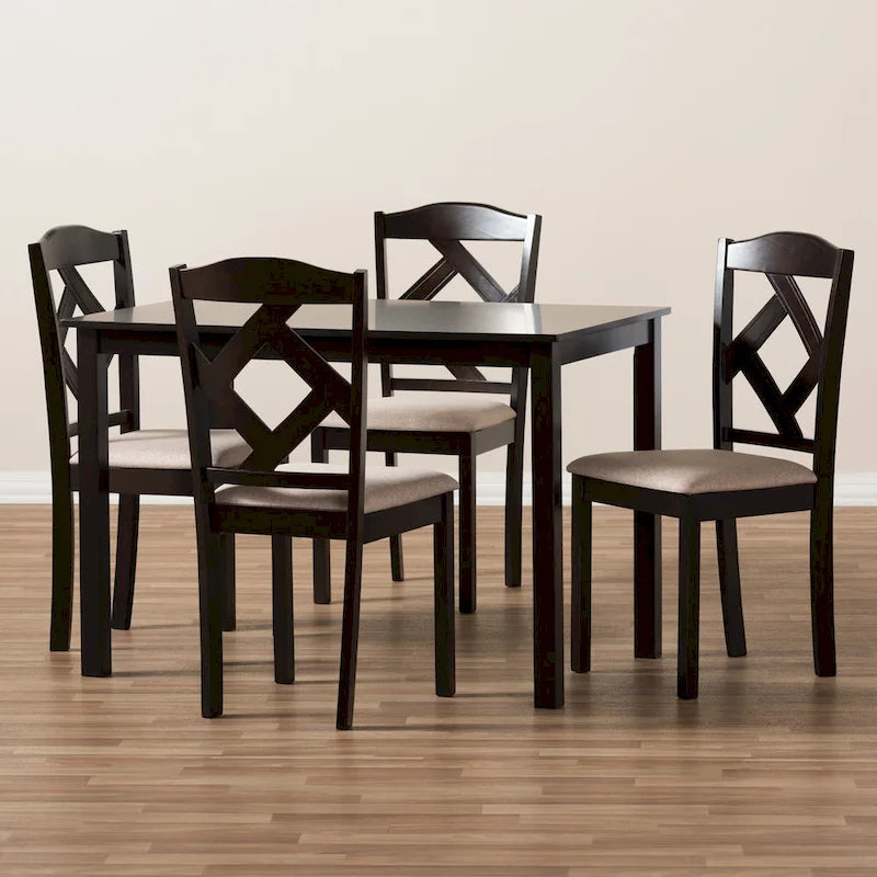 Copper Grove Monongahela Contemporary Fabric 5-Piece Dining Set-8