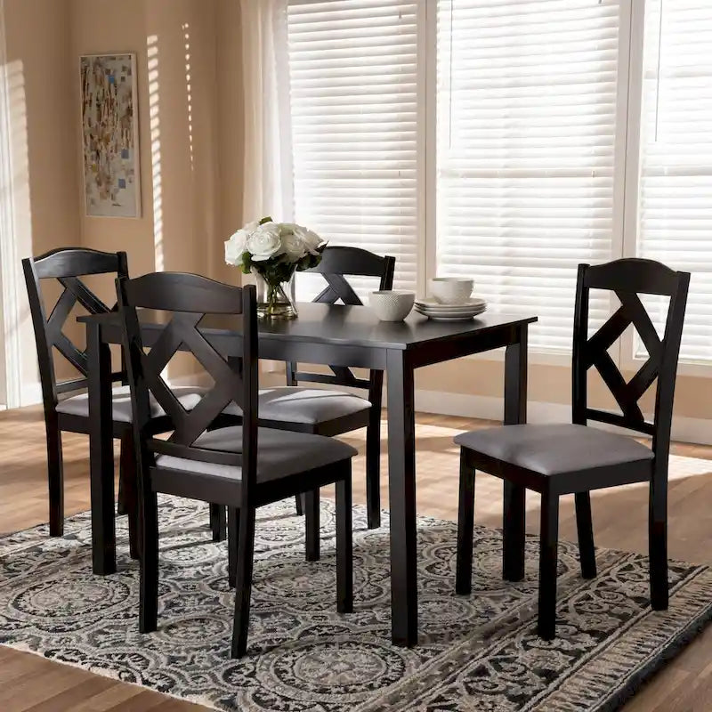 Copper Grove Monongahela Contemporary Fabric 5-Piece Dining Set-10