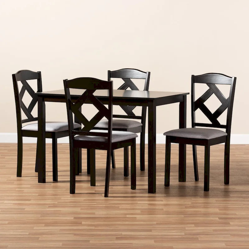 Copper Grove Monongahela Contemporary Fabric 5-Piece Dining Set-11