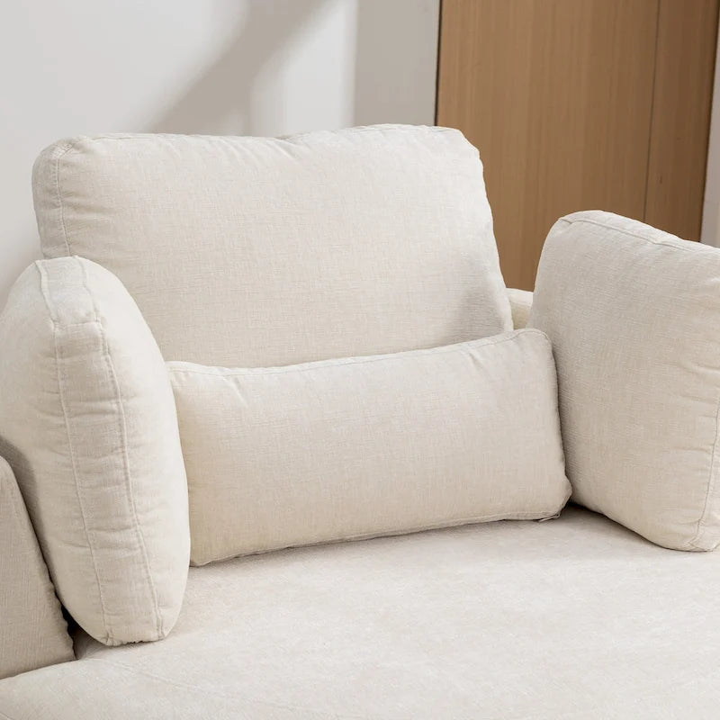 42.3W Upholstered Swivel Accent Chair with 4 Pillows and Half-Moon Storage Ottoman-33