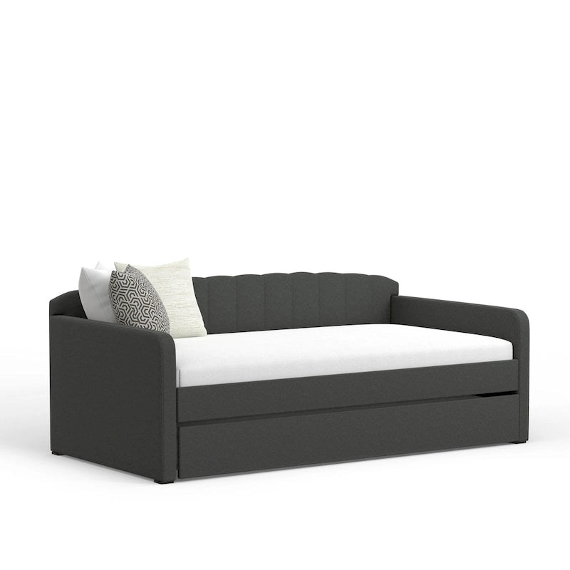 Scalloped Daybed with Trundle-5