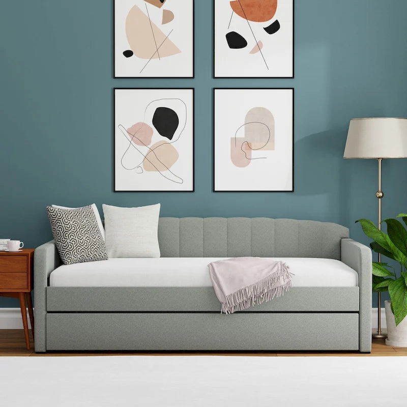 Scalloped Daybed with Trundle-6