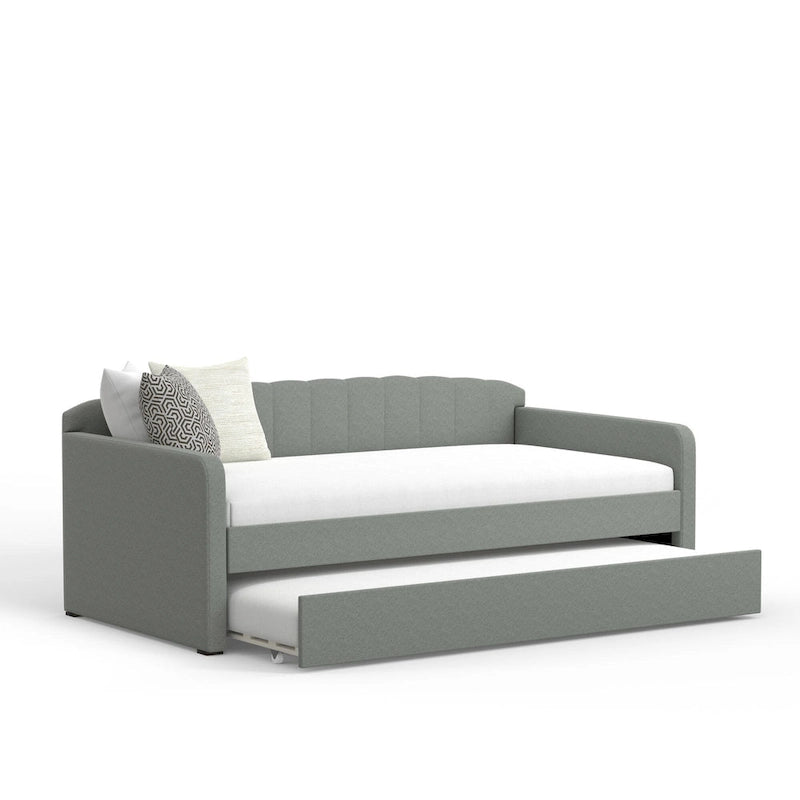 Scalloped Daybed with Trundle-11