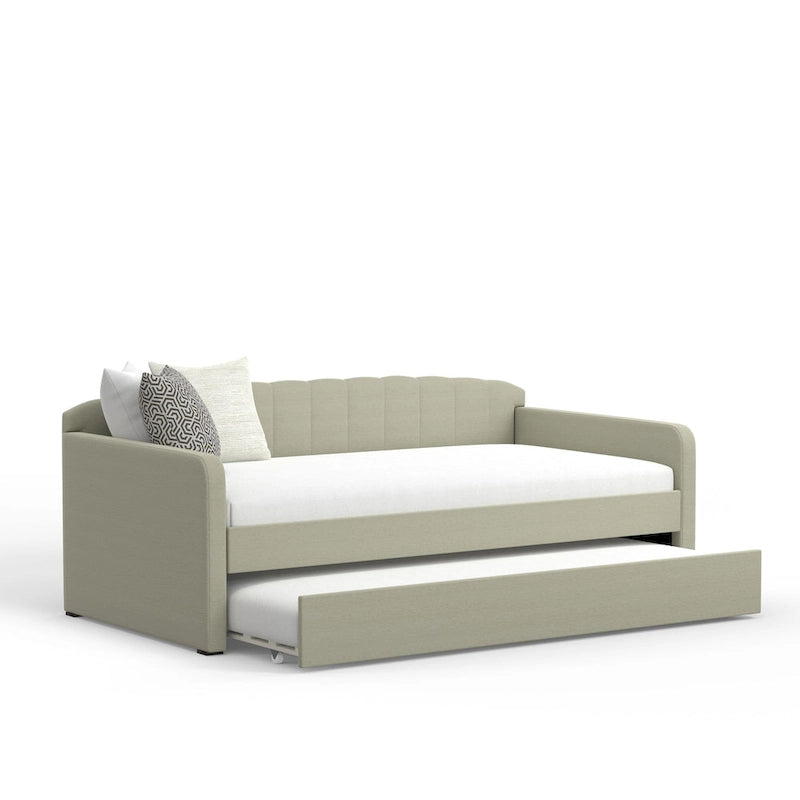 Scalloped Daybed with Trundle-19
